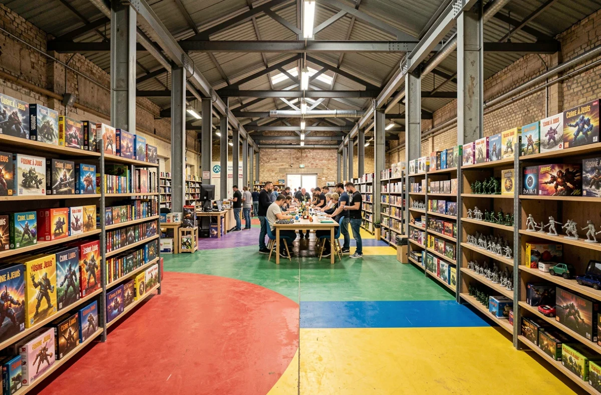 L'Usine à Jeux Core Ludis à Bayonne, espace de jeux et boutique ludique dans un cadre industriel reconverti